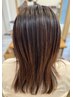 【前髪カットとうるツヤカラー♪】前髪カット+全頭カラー+美髪ベースコート