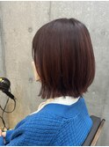 髪質改善カラー、レイヤーボブ、白髪ぼかし