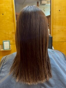 RELIA 女性専用サロン【髪質改善カラー/髪質改善トリートメント】【レリア】の写真/暗く重い印象は卒業。透明感と艶を両立する髪質改善カラーで、お顔立ちまでパッと明るく若々しい印象へ。