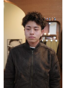 エディ(Edy) メンズパーマツイストスパイラルパーマ(ツイスパ)眉毛カット