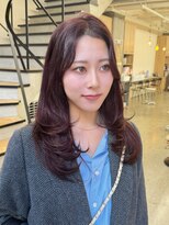 ミリ(mm)&nbsp;10代20代30代レイヤーカット透明感カラー髪質改善仙台韓国前髪