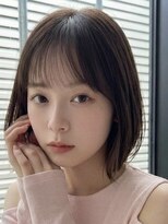 ミンクスリッカ 表参道(MINX RICCa)&nbsp;小顔見えシースルーバングx柔らかミニボブ
