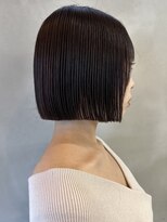ニコトウキョウ 新宿(nico TOKYO) 20代30代切りっぱなしボブタッセルボブ顔周りレイヤーオリーブ