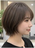 小顔見え×顔まわりレイヤーボブ/外ハネボブ/10代・20代・30代