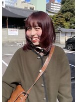 ウィットサークル(wit circle) レイヤーカット チェリーレッド