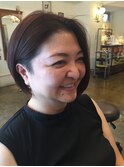 斬新前下がりボブ