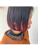 グラデーション×すそカラー☆レッドバイオレット