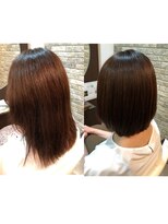 ジェムヘアー(J'aimeHair) ハイブリッド縮毛矯正・ミディアムグラデーション