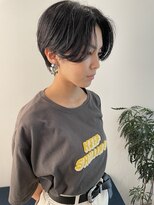 トレス(TRESS)&nbsp;センターパート　ハンサムショート　黒髪