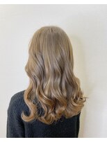 モルニ(MORNI)&nbsp;ミルクティベージュ_マロンベージュ Aラインボブ かきあげ