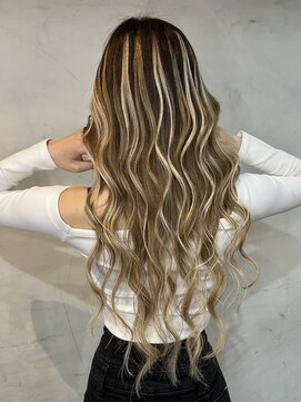 ヘアーラボ アッシュ(Hair Labo ASH) バレイヤージュ×ホワイトベージュ