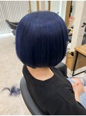 ボブ×コバルトブルー
