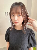 リリバイシエル(lili by CieL)&nbsp;【大人上品インナーカラー】くびれミディアム×グレージュカラー