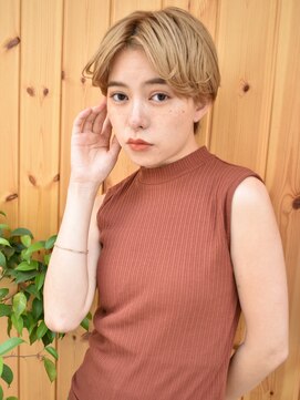 ブゾン(buZon) 【buZonブゾン】ショートマッシュ×ブロンドベージュ