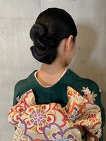 エイミー 伏見店(aemii) 大人可愛いタイトシニヨン