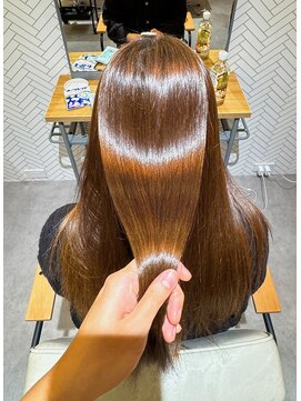 ニノット 武蔵小杉(○nino.) #美髪#エアリーロング#ピンクブラウン#切りっぱなしボブ