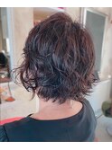 ショートボブ/パーマスタイル/ミニボブ/20代30代40代50代/抜け感