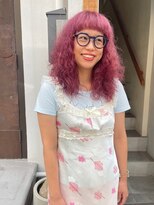 カンナ オーガニック ヘアデザイン(CANNA ORGANIC & HAIR DESIGN)&nbsp;【ケアブリーチ/ボブ】カシスピンクウェーブ