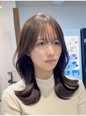 くびれヘア/似合わせ/韓国ヘア/前髪カット/顔まわり/谷町四丁目