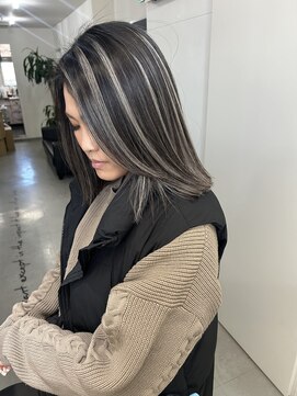 キング 枚方店(K!ng) 縮毛矯正髪質改善ハイライトレイヤーカット枚方美容室エクステ