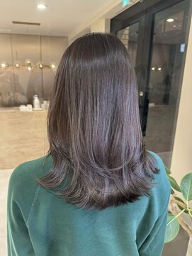 ミズチャーム(Ms.CHARM) グレージュカラー/レイヤー/韓国スタイル/イメチェン