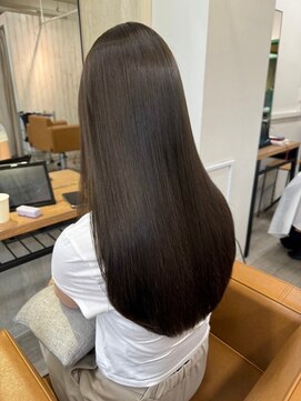 リンクス 久喜(LINKTH) 髪質改善酸性ストレート/黒髪/ネビージュ/小顔/ワンレン