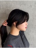 【盛れる顔まわりカット】似合わせカット/韓国ヘア/美髪