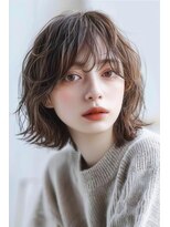 ラナ 新宿(lana)&nbsp;ボブ/パーマ/シースルー/ブラウン/【lana hair新宿】