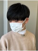 黒髪マッシュナチュラルマッシュメンズヘア韓国ツーブロック