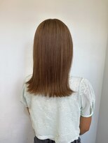 オーガスト ヘア ネイル(AUGUST hair nail)&nbsp;ダブルカラー×ミルクティーベージュ