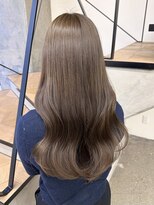 ミリ(mm)&nbsp;レイヤーカット オリーブベージュ カラー 韓国 髪質改善 仙台