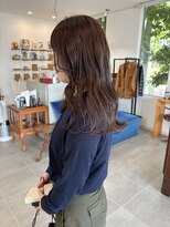 O&nbsp;ゆるふわナチュラルウェーブセミロング×透明感ワンカラー