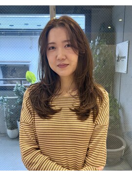 グリーン 町田(green) 【ミディアム】ざっくりフェイスレイヤー