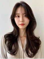 アース 相模大野店(EARTH)&nbsp;大人可愛い◎ロングレイヤー×アッシュブラウン内巻き