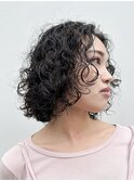 ハードパーマカーリーヘアスパイラルパーマボブパーマ