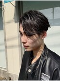 メンズカット/マッシュウルフ/センターパート/刈り上げ/ツーブロ