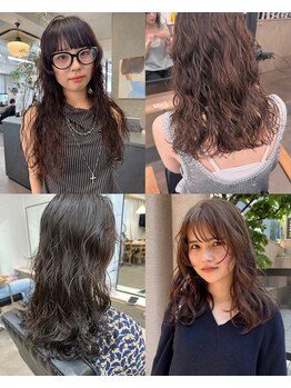 ユノ(juno)の写真/こだわりの薬剤でダメージ軽減！カールの持ちが良く、再現性も高いので毎朝のスタイリングが楽になる♪