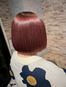 ヘアーリゾートガーデン 南柏店(Hair Resort Garden) ナチュラルボブ×ピンクベージュ
