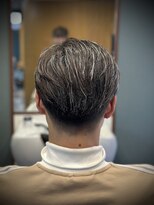 レオヘアワークス(LEO HAIR WORKS)&nbsp;シルバーメッシュ　ブラウンベース　新潟市メッシュ　新潟床屋