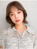 うる艶髪外はねボブワンカールレイヤーカット20代30代40代◎