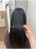 黒髪/髪質改善トリートメント/艶カラー