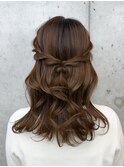 丸顔/卵型/顔型別ヘアスタイル/ヘアセット/結婚式/韓国/小顔