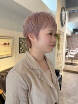ヘアーデザイン シュシュ(hair design Chou Chou by Yone)&nbsp;ベリーショート/ペールピンク
