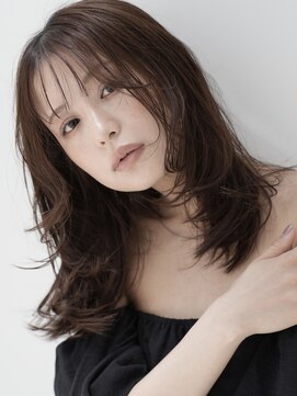 オシロ 岡山倉敷店(OSHIRO) ミディアムレイヤーハッシュカット顔まわりレイヤーカット