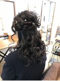 ゆるふわハーフアップアレンジ【ヘアメイク　立川/立川南/袴】