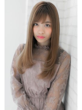 ローマ ギンザ(ROMA Ginza) 『ROMA』ハイトーングレージュ小顔ナチュラルレイヤーストレート