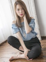 シャルール 新鎌ヶ谷(Chaleur)&nbsp;ハニーヘア×ワンサイド☆うるツヤ透け感ストレート