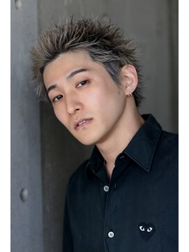 ネイビー(NAVY) オールアップバング ベリショ 短髪 男髪