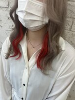 プライズ 池袋店(prize) ボルドーインナーエクステ学割U24イヤリングカラー池袋9106