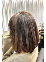 美容室 ティダ(Thida)&nbsp;ハイライト＆ミディアムボブ